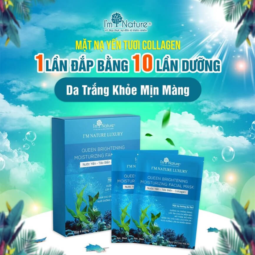 Hướng dẫn sử dụng Mặt nạ yến tươi I'm Nature để đạt hiệu quả tốt nhất