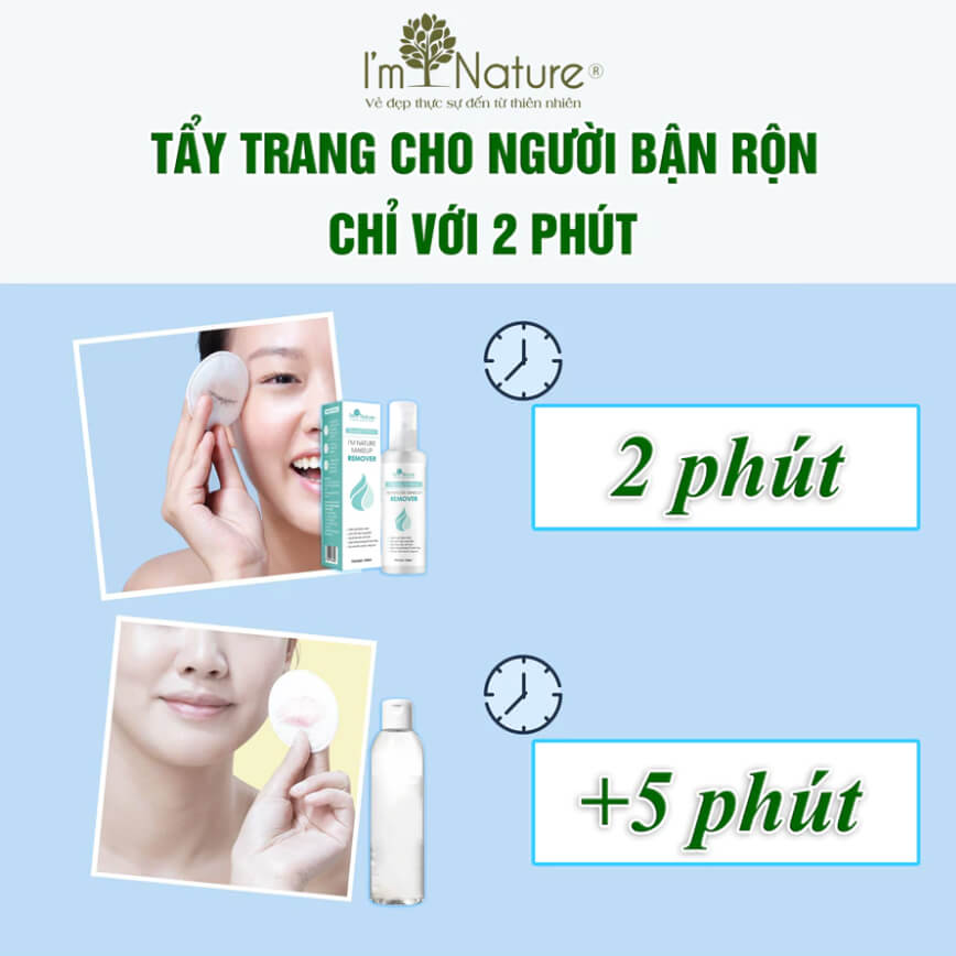 Hướng dẫn sử dụng Nước tẩy trang Remover I'm Nature để đạt hiệu quả tốt nhấtt