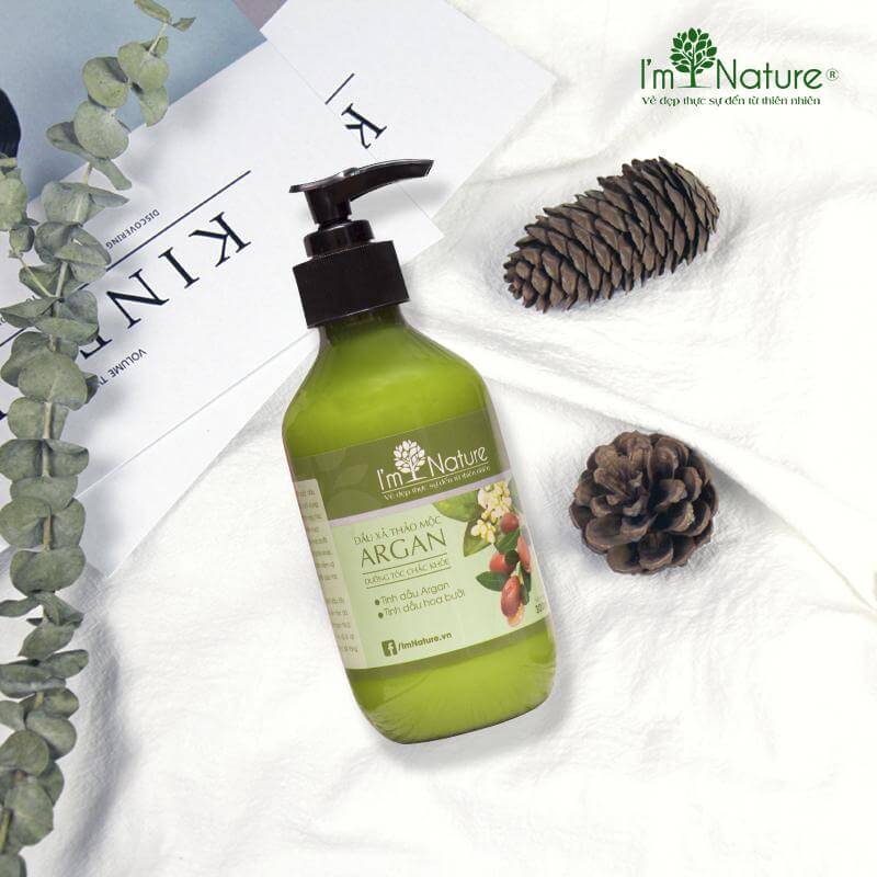 Công dụng của Dầu xả tóc thảo mộc Argan I'm Nature