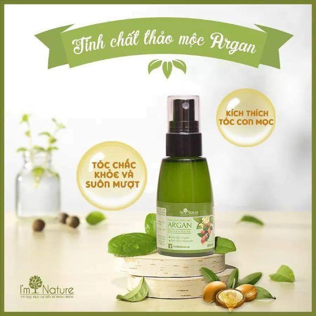 Công dụng của Tinh chất mọc tóc thảo mộc Argan I’m Nature