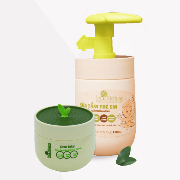 Bộ đôi chăm sóc và bảo vệ da cho bé yêu I’m Nature