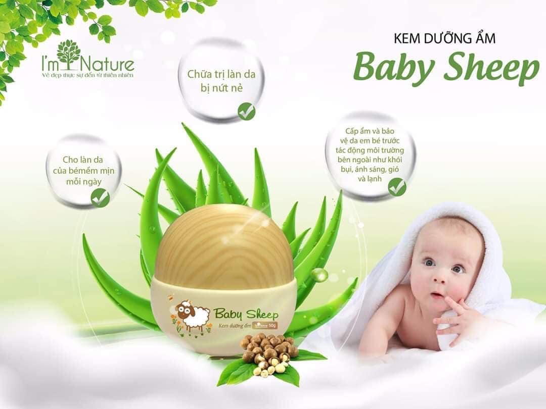 Thành phần chính của Kem dưỡng ẩm da Baby Sheep I’m Nature