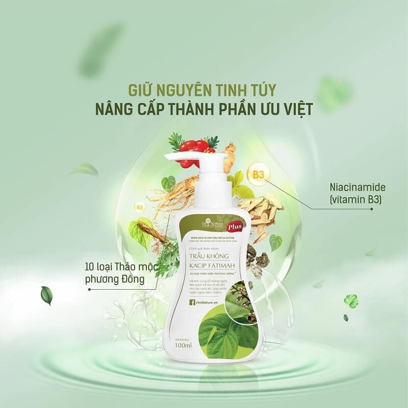 Công dụng của Dung dịch vệ sinh lá trầu không I’m Nature Plus