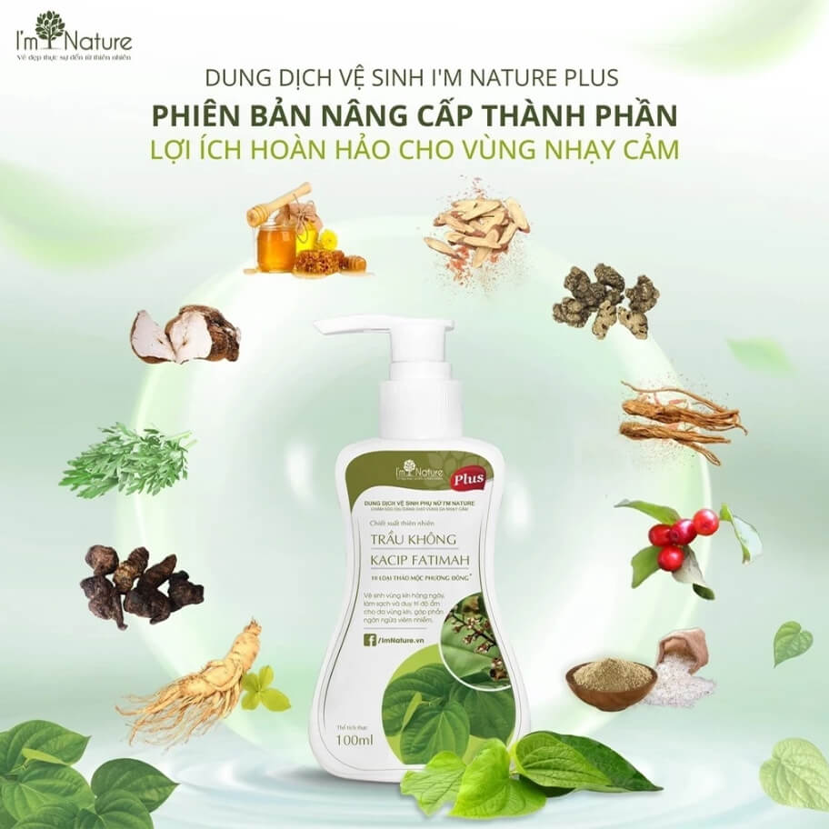 Thành phần chính của Dung dịch vệ sinh lá trầu không I’m Nature Plus